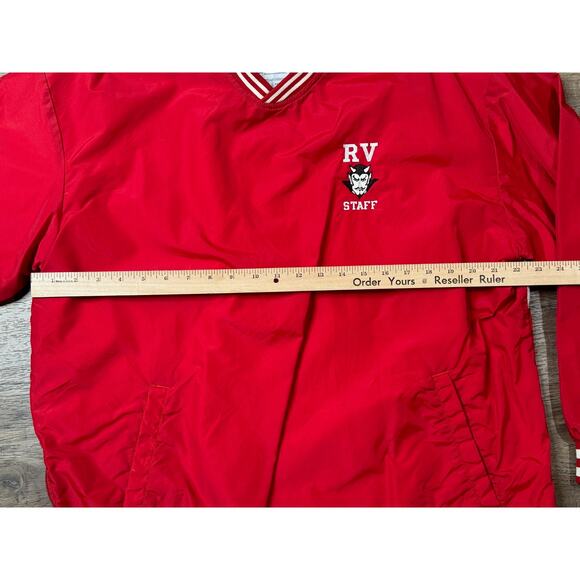 Vintage Boathouse Sports RV Red Devils Pullover Jacket Embroidered Logo Size M - Picture 4 of 5